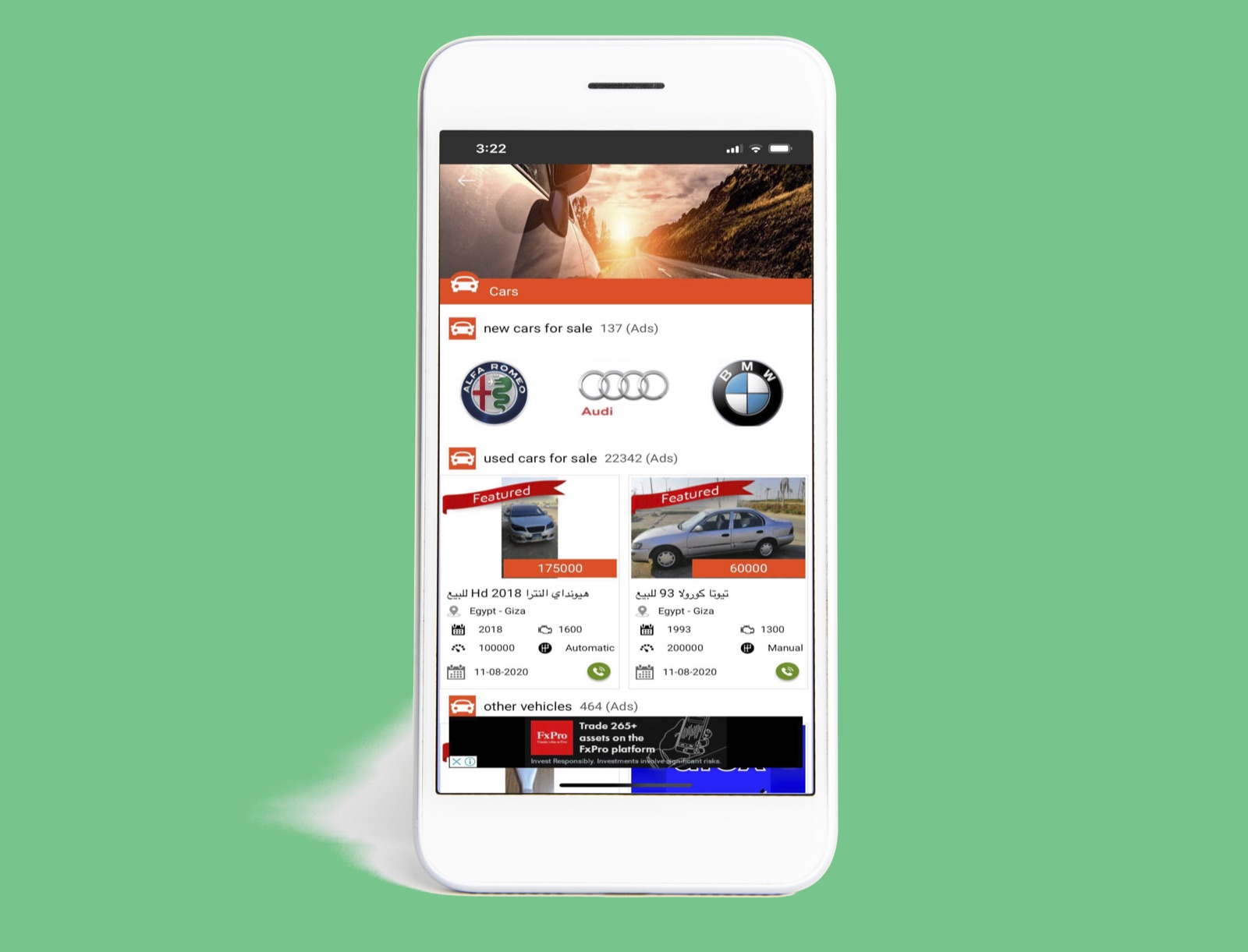 Dubarter digital product interface